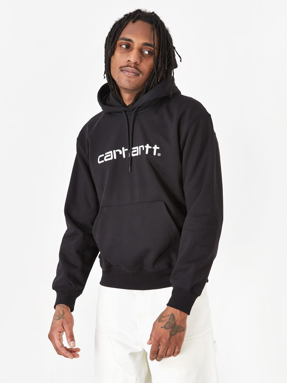 Carhartt WIP Carhartt WIP Hooded Sweatshirt - Black/White - Black