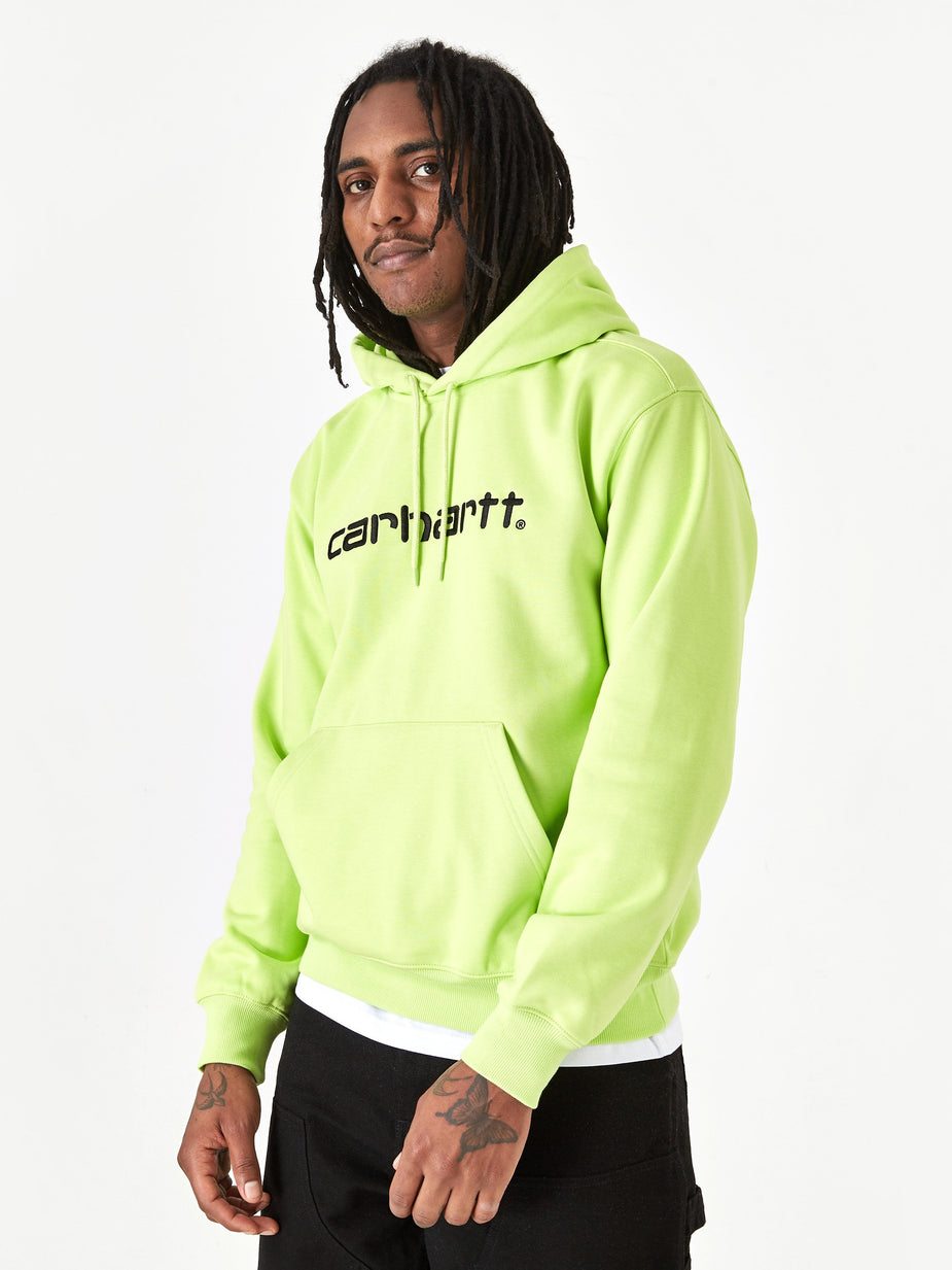 Carhartt WIP Carhartt WIP Hooded Sweatshirt - Lime/Black - Black