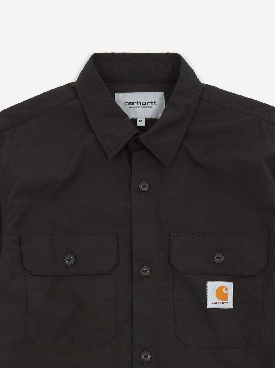 Carhartt WIP Carhartt WIP Longsleeve Field Shirt - Black Rinsed - Black