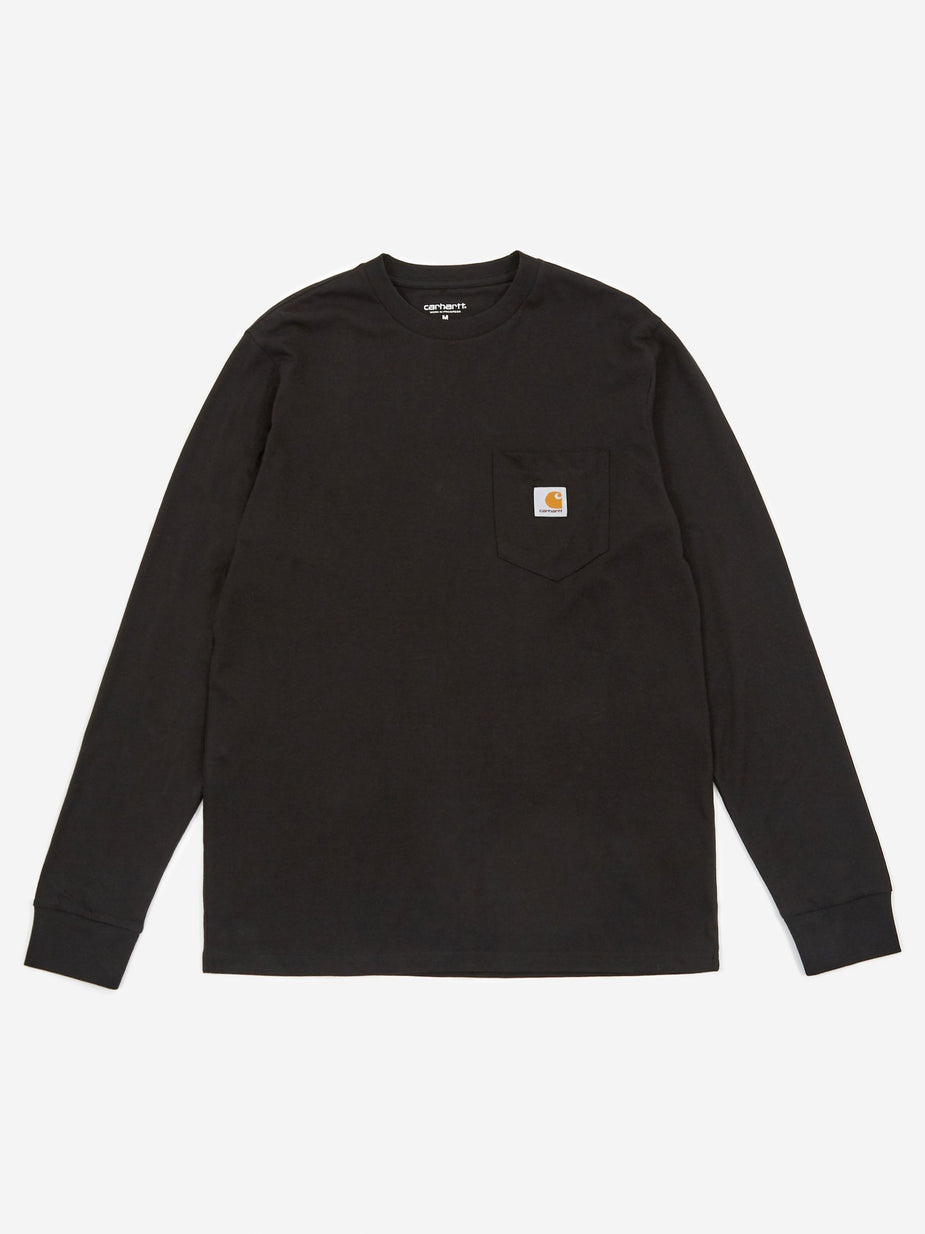 Carhartt WIP Carhartt WIP Longsleeve Pocket T-Shirt - Black - Black