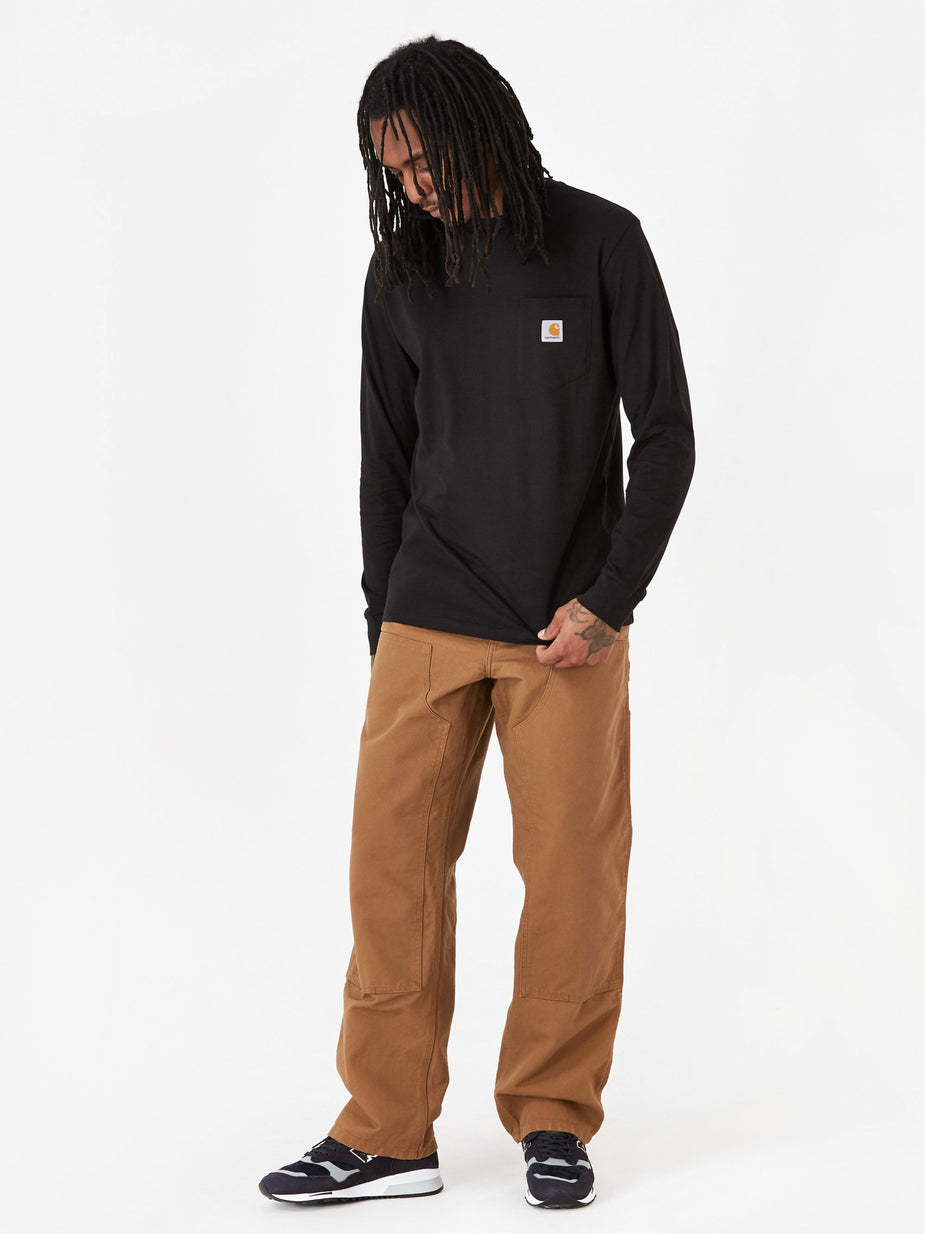 Carhartt WIP Carhartt WIP Longsleeve Pocket T-Shirt - Black - Black