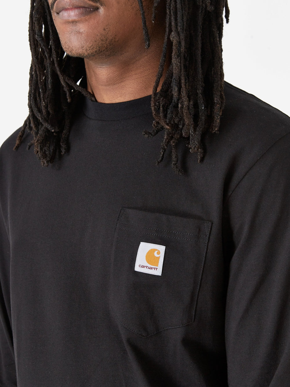Carhartt WIP Carhartt WIP Longsleeve Pocket T-Shirt - Black - Black