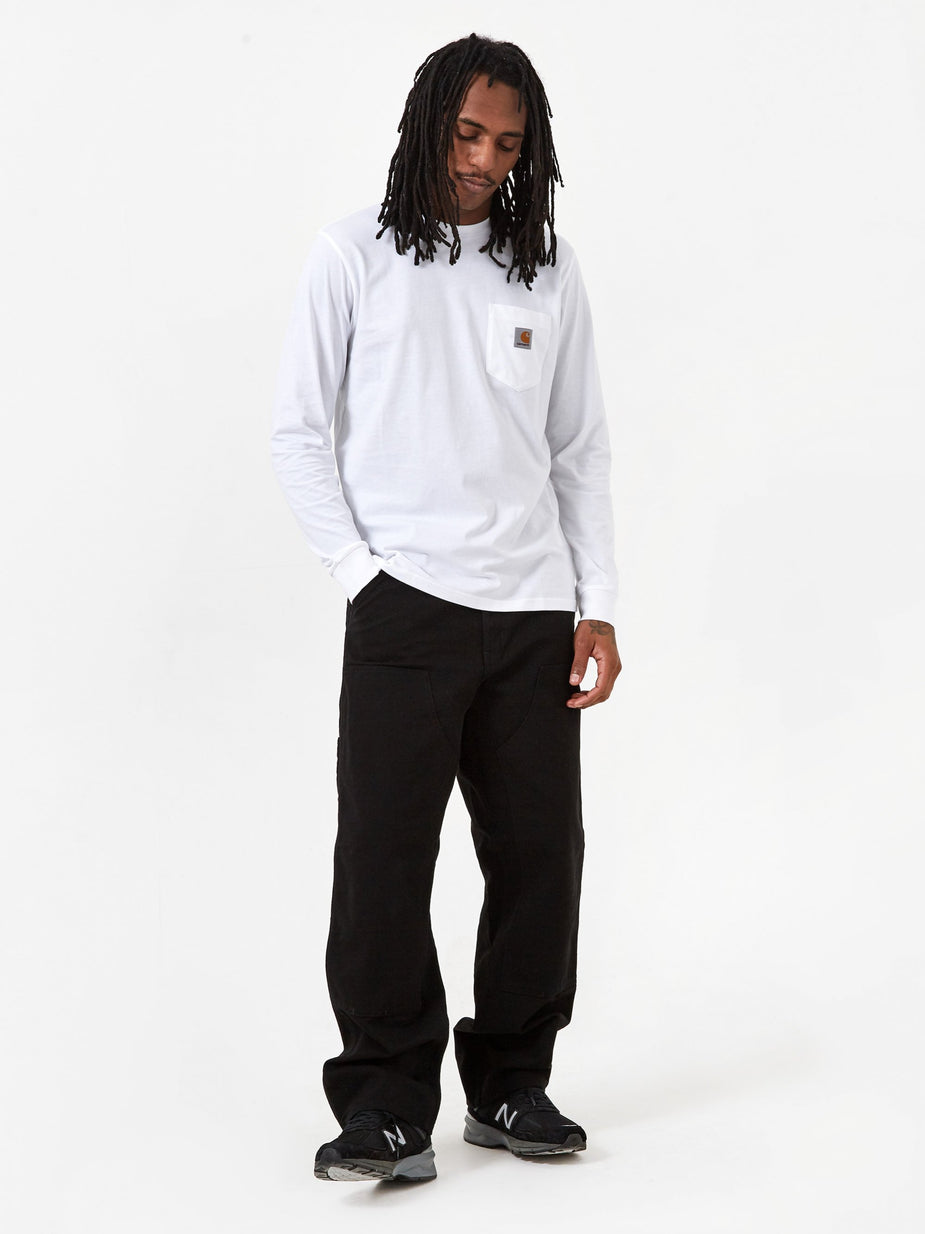 Carhartt WIP Carhartt WIP Longsleeve Pocket T-Shirt - White - White