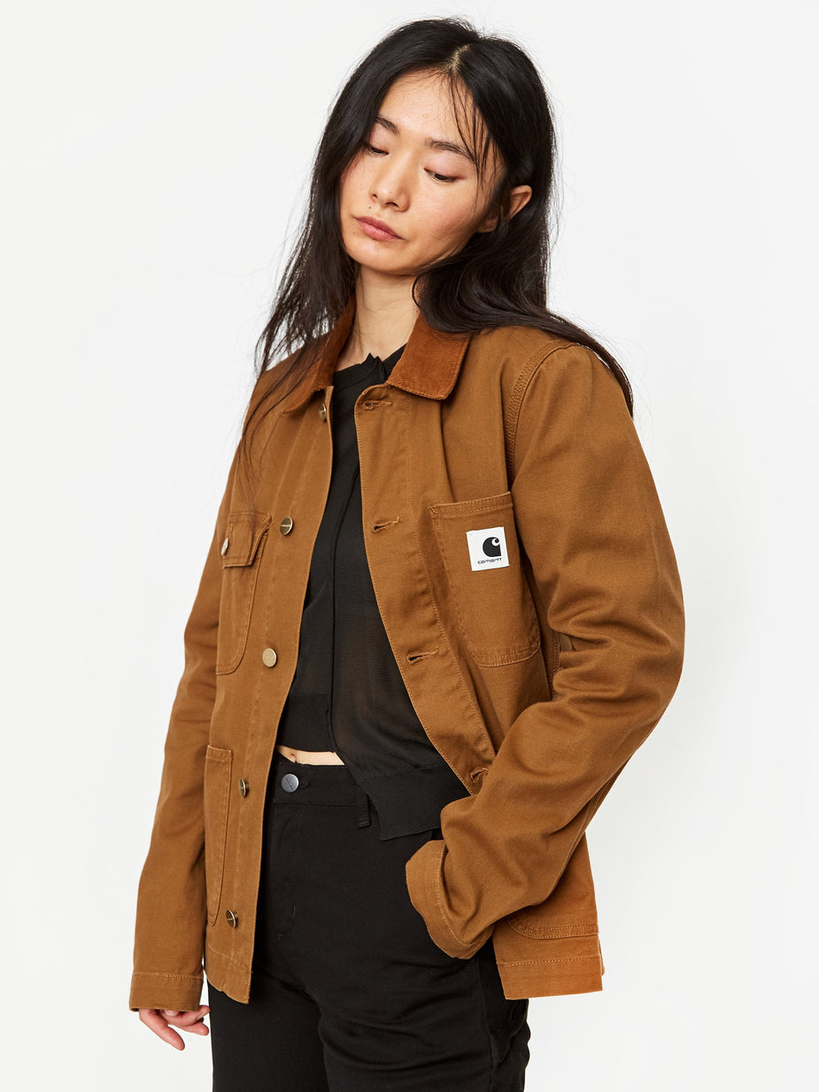 Carhartt WIP Carhartt WIP Michigan Jacket - Hamilton Brown Rinsed - Brown