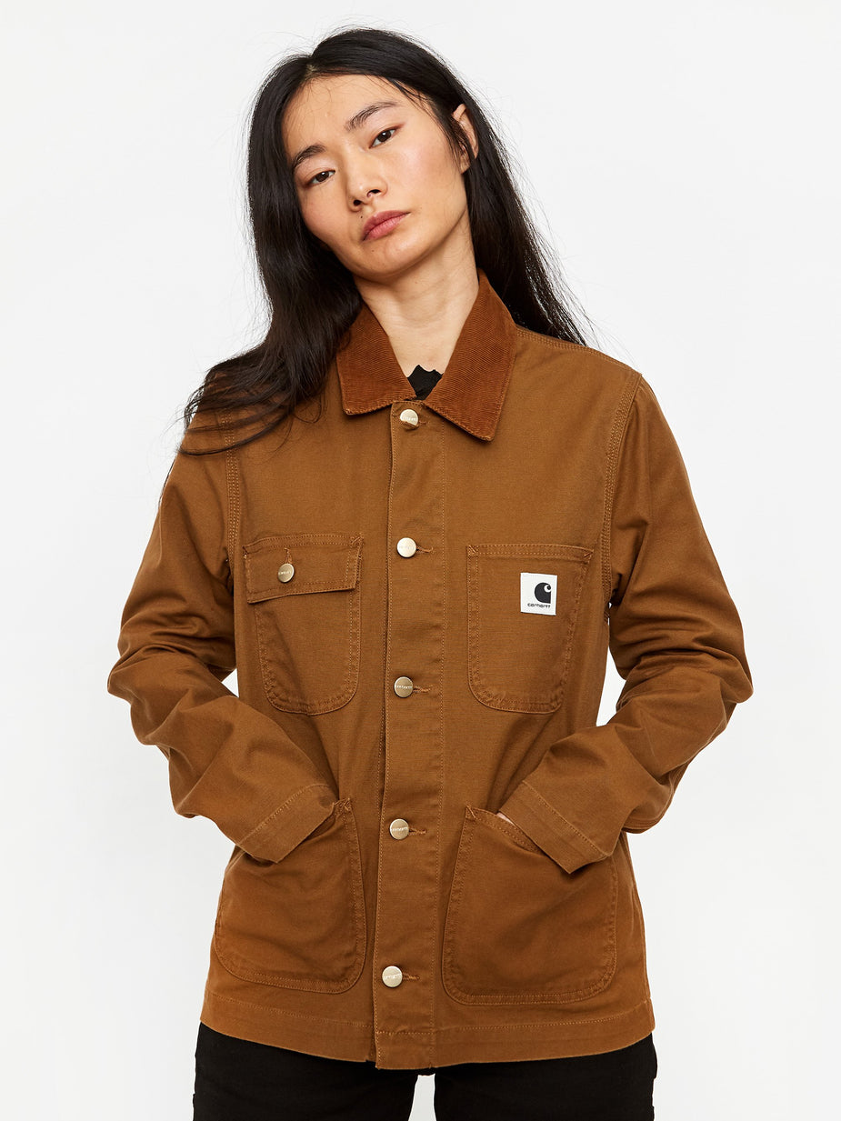 Carhartt WIP Carhartt WIP Michigan Jacket - Hamilton Brown Rinsed - Brown