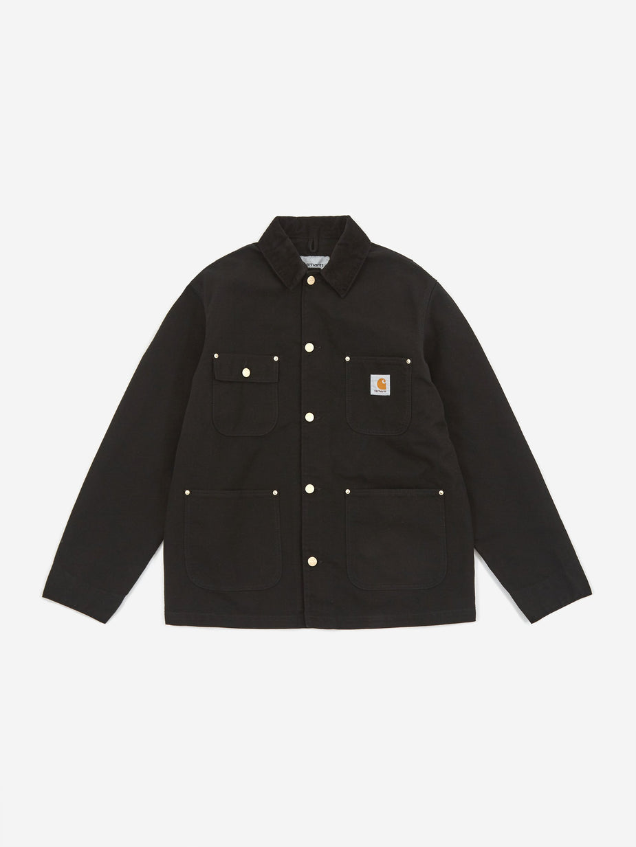 Carhartt WIP Carhartt WIP OG Chore Coat - Black/Black Rinsed - Black