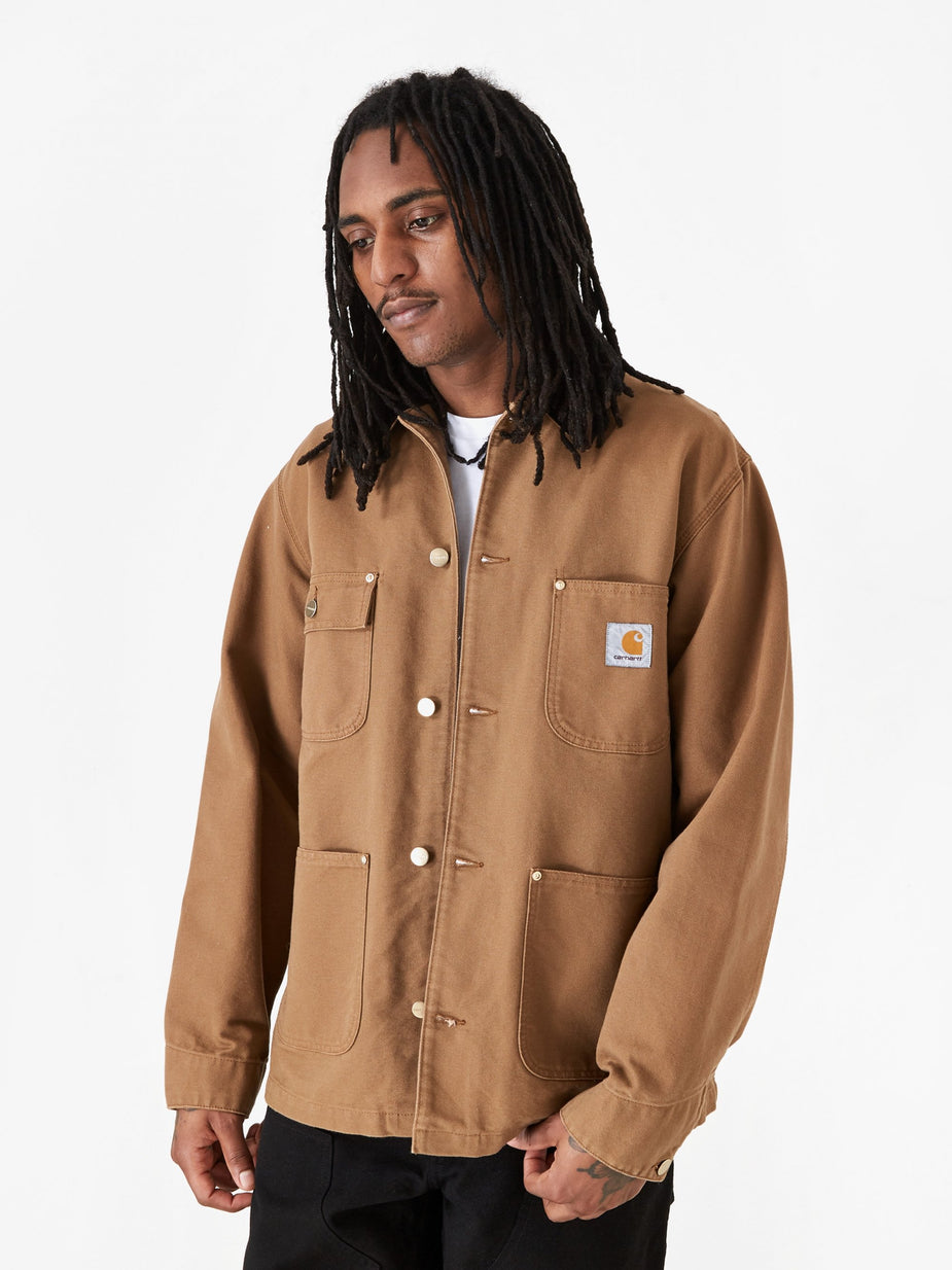 Carhartt WIP Carhartt WIP OG Chore Coat - Hamilton Brown/Black Rinsed - Brown