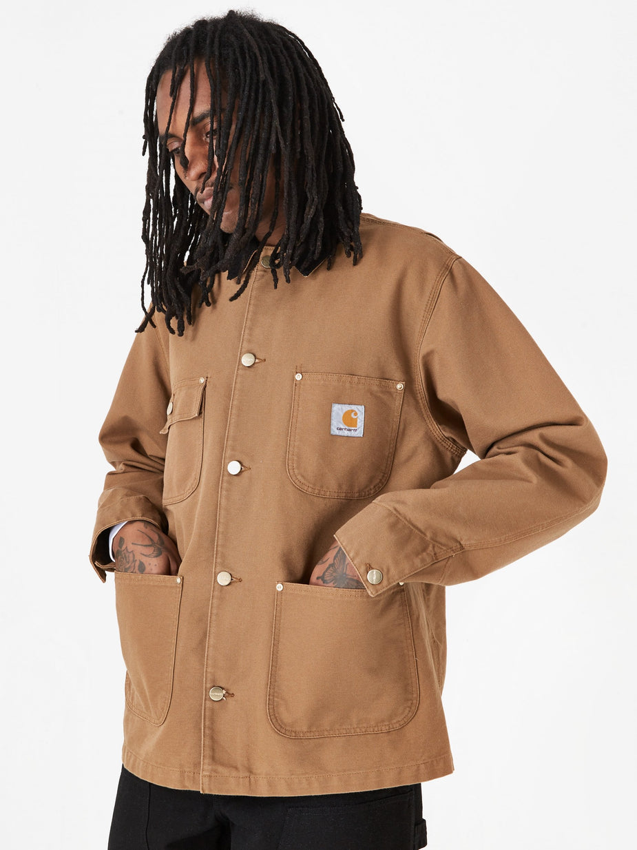 Carhartt WIP Carhartt WIP OG Chore Coat - Hamilton Brown/Black Rinsed - Brown