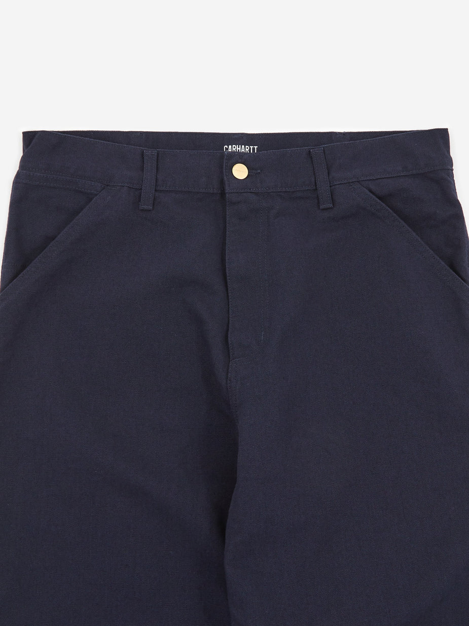Carhartt WIP Carhartt WIP Single Knee Pant - Dark Navy Rinsed - Blue
