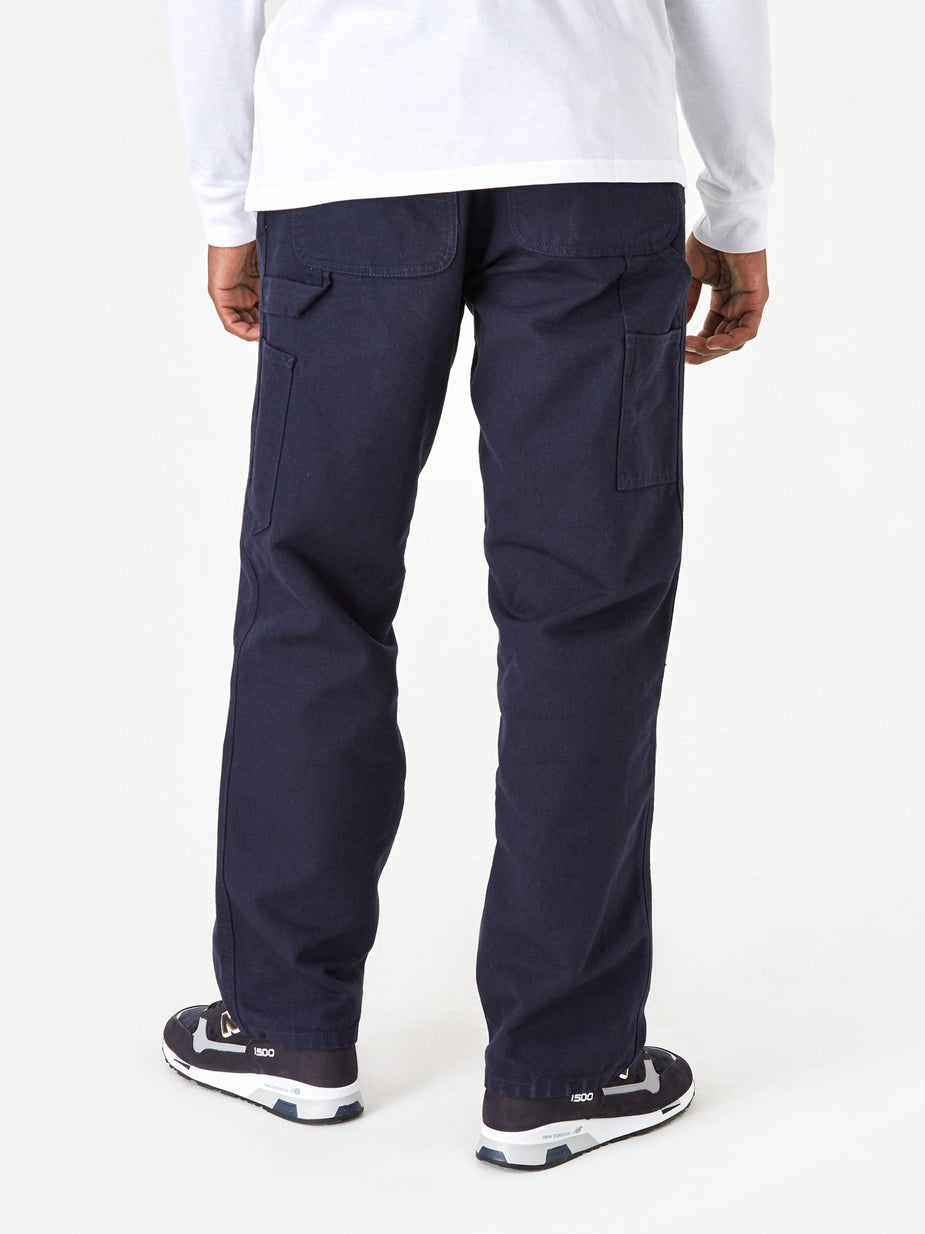 Carhartt WIP Carhartt WIP Single Knee Pant - Dark Navy Rinsed - Blue