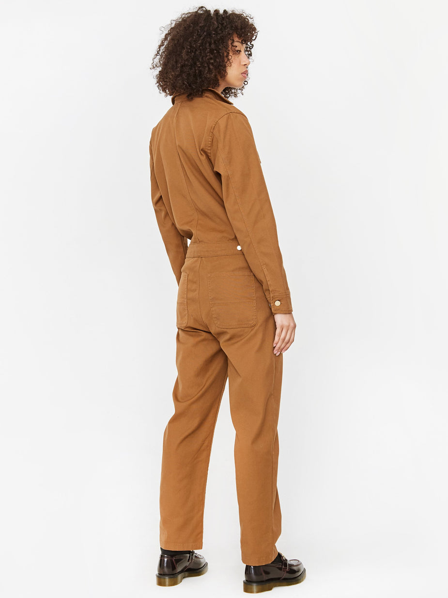 Carhartt WIP Carhartt WIP Tara Coverall - Hamilton Brown Rinsed - Brown
