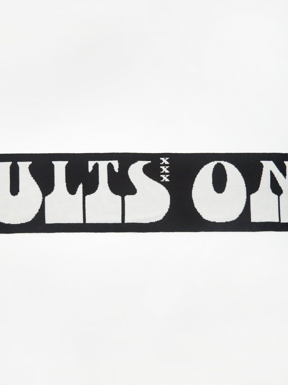 Carne Bollente Carne Bollente Adults Business Only Scarf - Black - Black