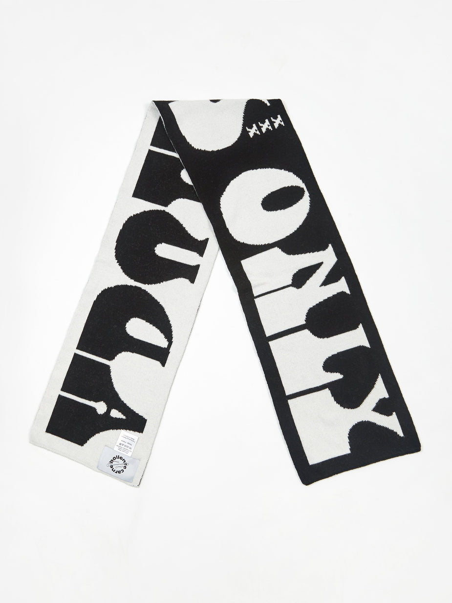 Carne Bollente Carne Bollente Adults Business Only Scarf - Black - Black