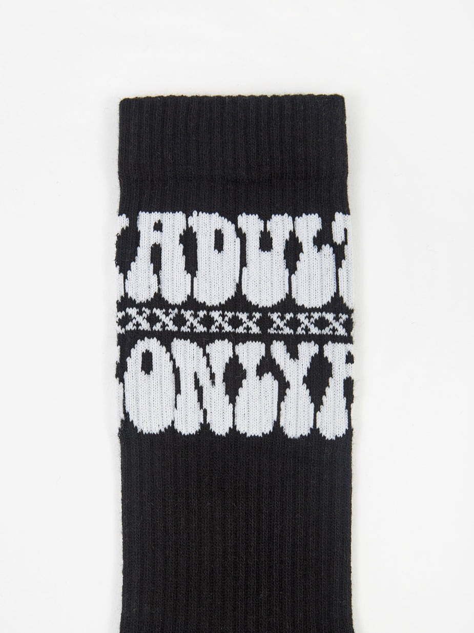Carne Bollente Carne Bollente Adults Only Socks - Black - Black