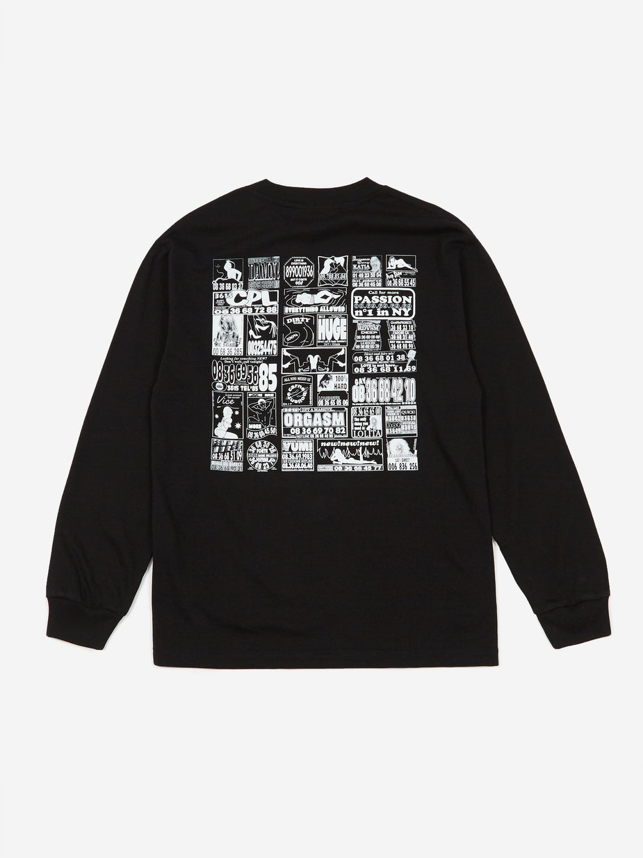 Carne Bollente Carne Bollente 3615 Carne Longsleeve T-Shirt - Black - Black