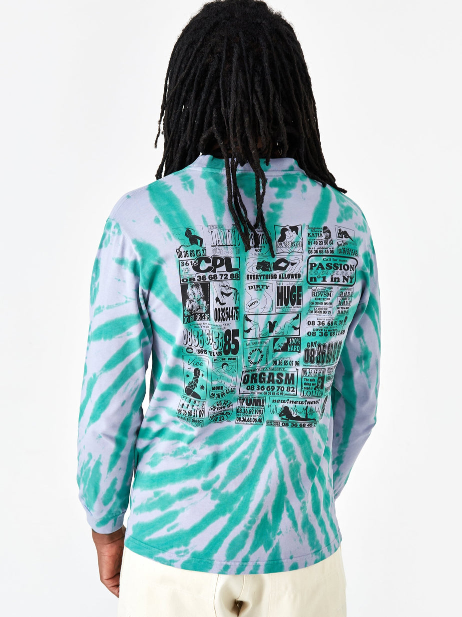 Carne Bollente Carne Bollente 3615 Carne Longsleeve T-Shirt - Tie Dye - Tie-Dye