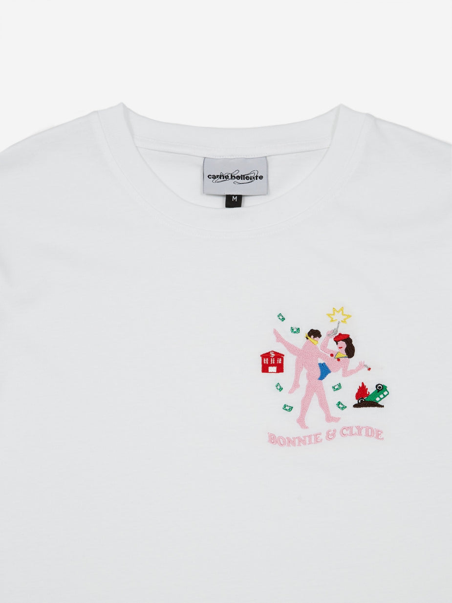 Carne Bollente Carne Bollente Bonnie On Clyde Shortsleeve T-Shirt - White - White