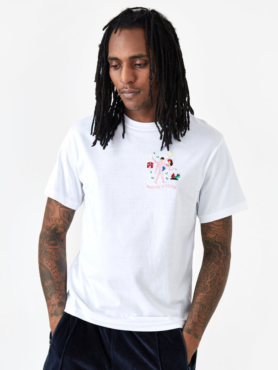Carne Bollente Carne Bollente Bonnie On Clyde Shortsleeve T-Shirt - White - White