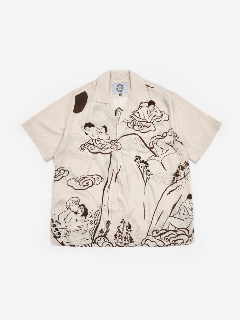 Carne Bollente Carne Bollente Island Of Gapes Shirt - Beige/Brown - Brown