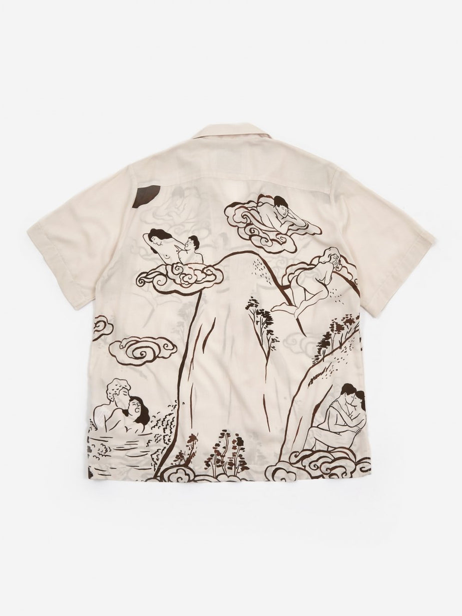 Carne Bollente Carne Bollente Island Of Gapes Shirt - Beige/Brown - Brown