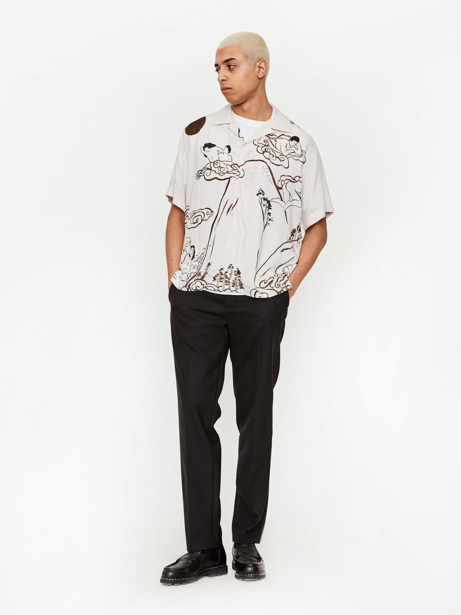 Carne Bollente Carne Bollente Island Of Gapes Shirt - Beige/Brown - Brown