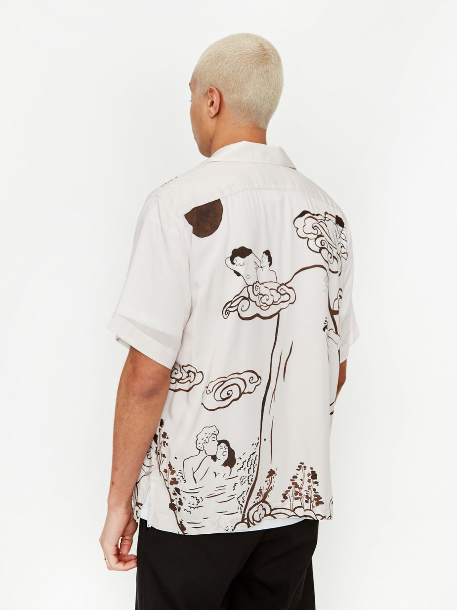 Carne Bollente Carne Bollente Island Of Gapes Shirt - Beige/Brown - Brown