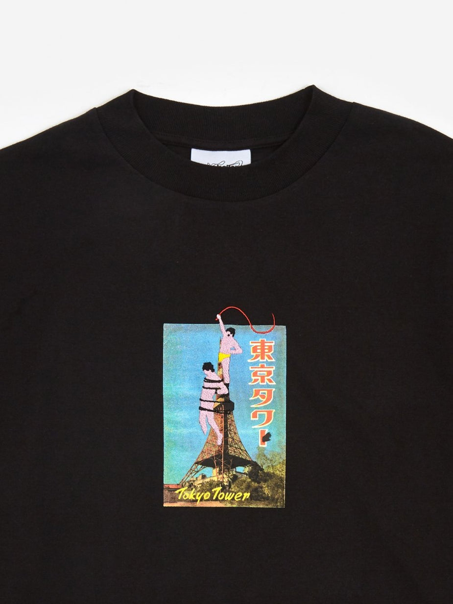 Carne Bollente Carne Bollente La Grande Derouille Longsleeve T-Shirt - Black - Black