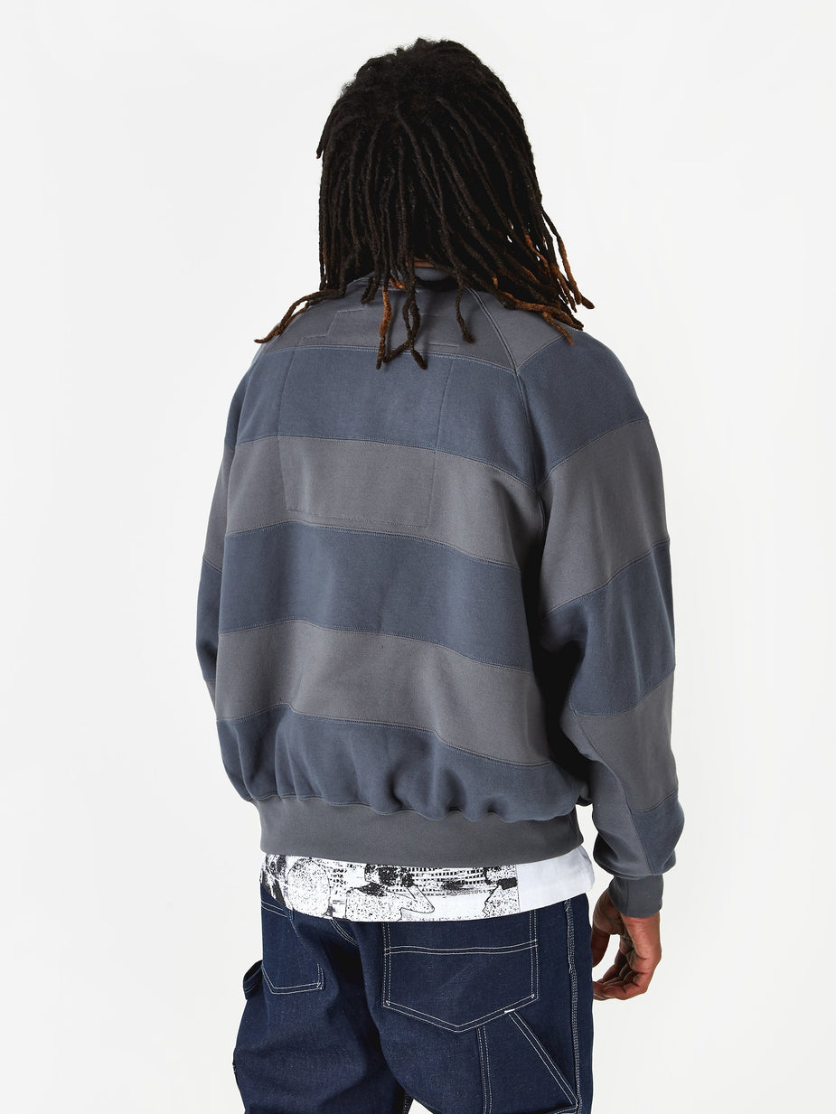 Cav Empt C.E Cav Empt Stripe Seam P/C Crewneck Sweatshirt - Grey - Grey