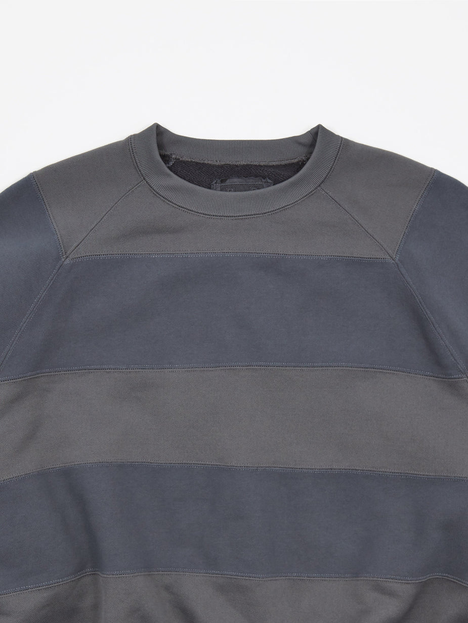 Cav Empt C.E Cav Empt Stripe Seam P/C Crewneck Sweatshirt - Grey - Grey