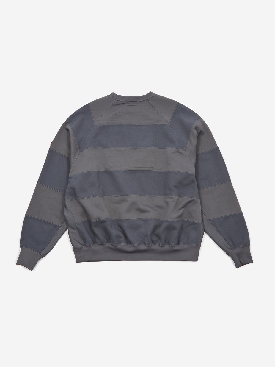 Cav Empt C.E Cav Empt Stripe Seam P/C Crewneck Sweatshirt - Grey - Grey