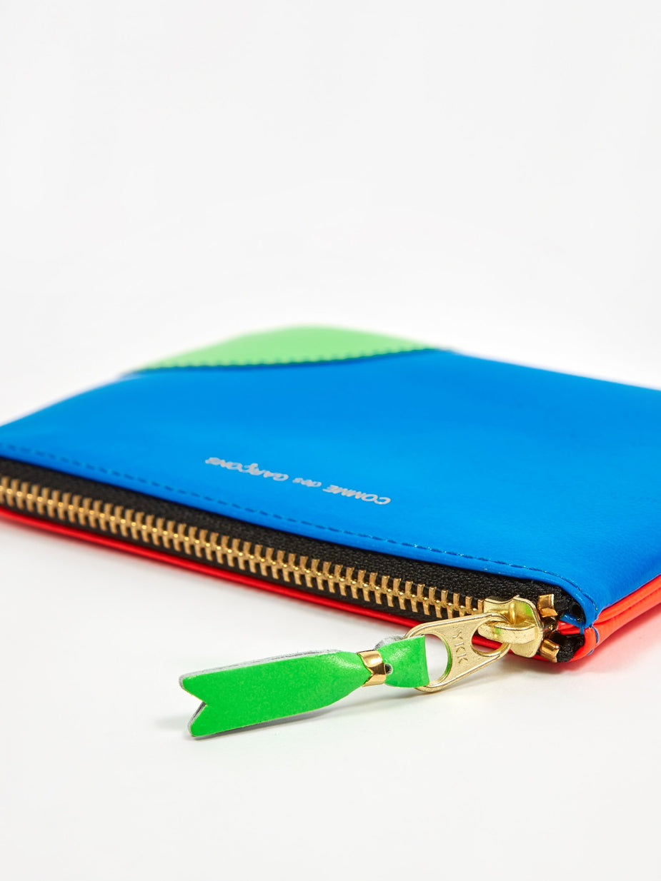 Comme des Garcons Wallets Comme Des Garcons Wallets Super Fluo (SA8100SF) - Orange/Blue - Blue