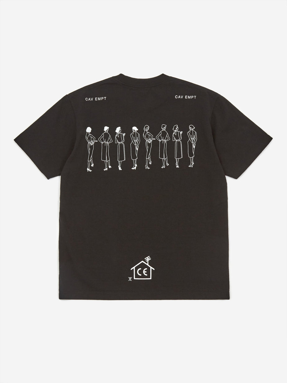 Cav Empt C.E Cav Empt Back View T-Shirt - Black - Black