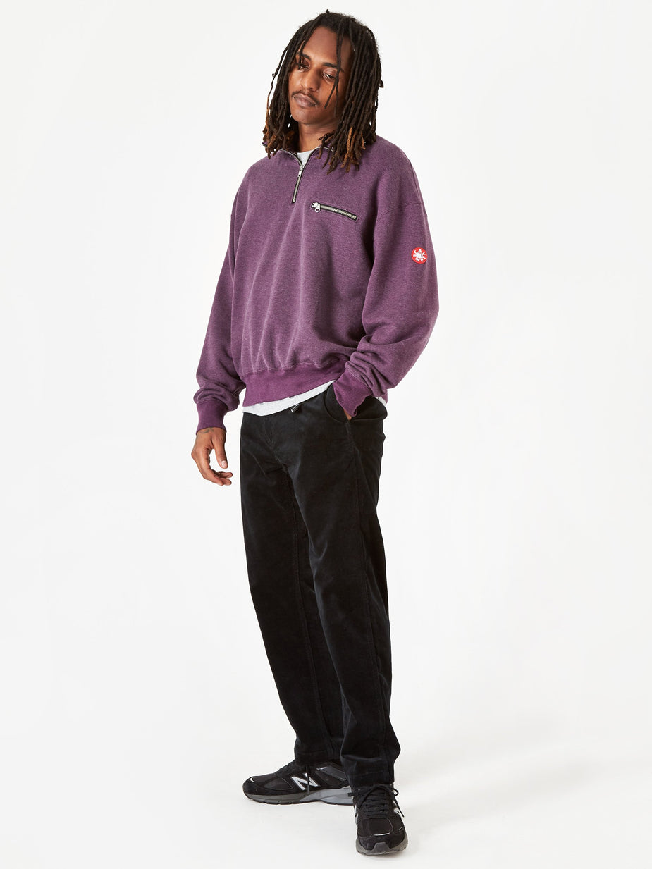 Cav Empt C.E Cav Empt Exterior Half Zip Sweatshirt - Purple - Purple