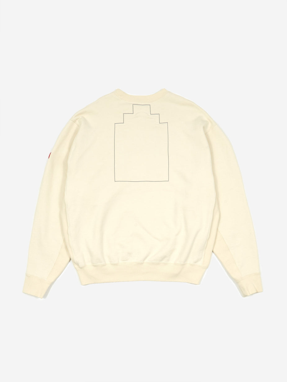 Cav Empt C.E Cav Empt Frame Crewneck Sweatshirt - Beige - Neutrals