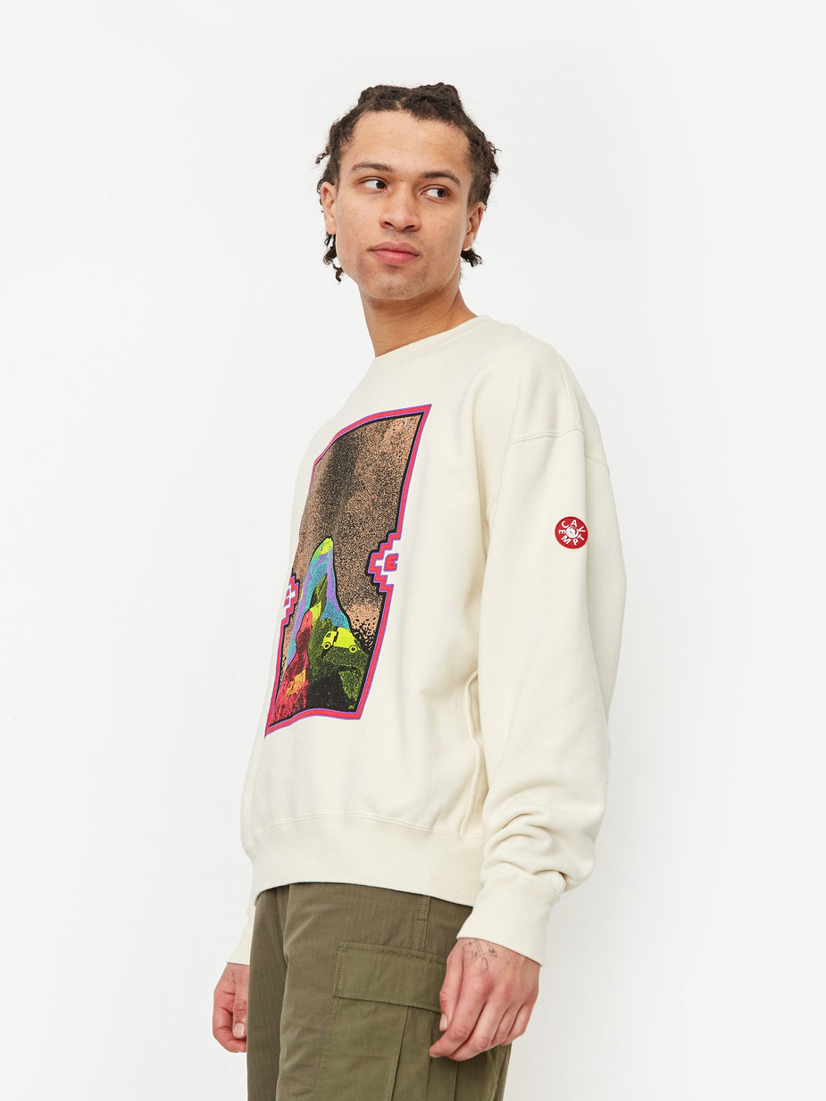 Cav Empt C.E Cav Empt Frame Crewneck Sweatshirt - Beige - Neutrals