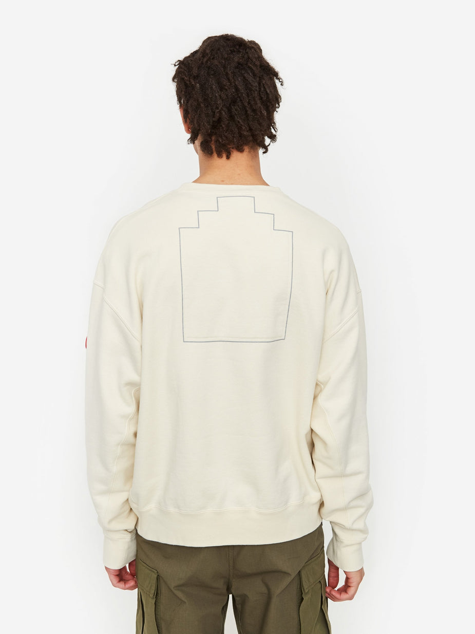 Cav Empt C.E Cav Empt Frame Crewneck Sweatshirt - Beige - Neutrals