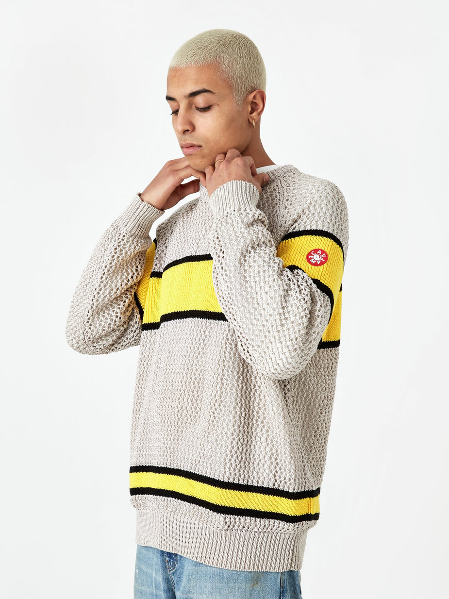 Cav Empt C.E Cav Empt Line Loose Net Knit - Beige - Neutrals