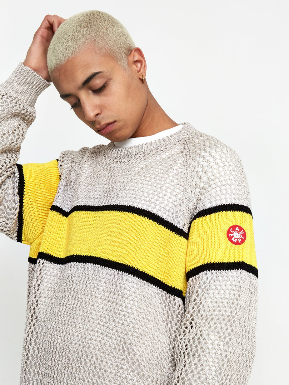 Cav Empt C.E Cav Empt Line Loose Net Knit - Beige - Neutrals