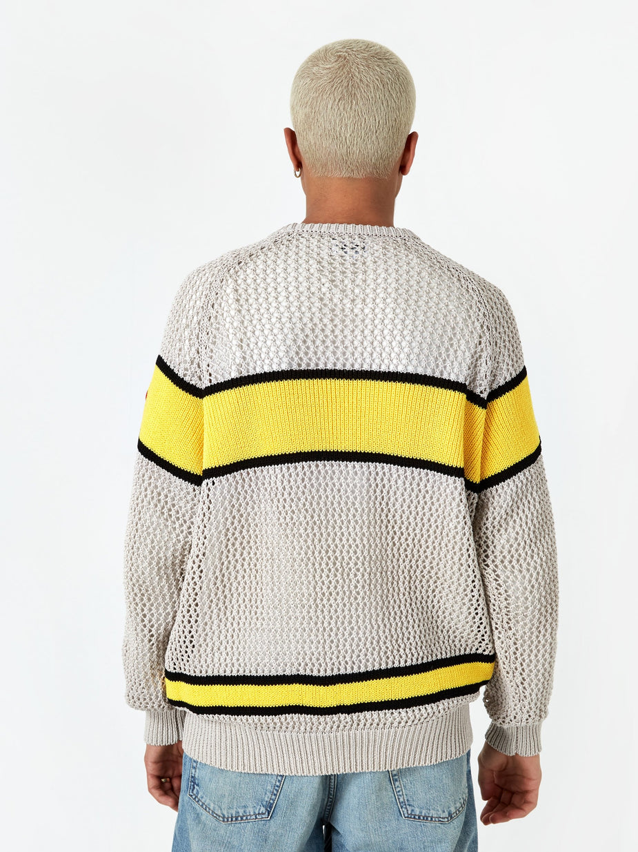 Cav Empt C.E Cav Empt Line Loose Net Knit - Beige - Neutrals