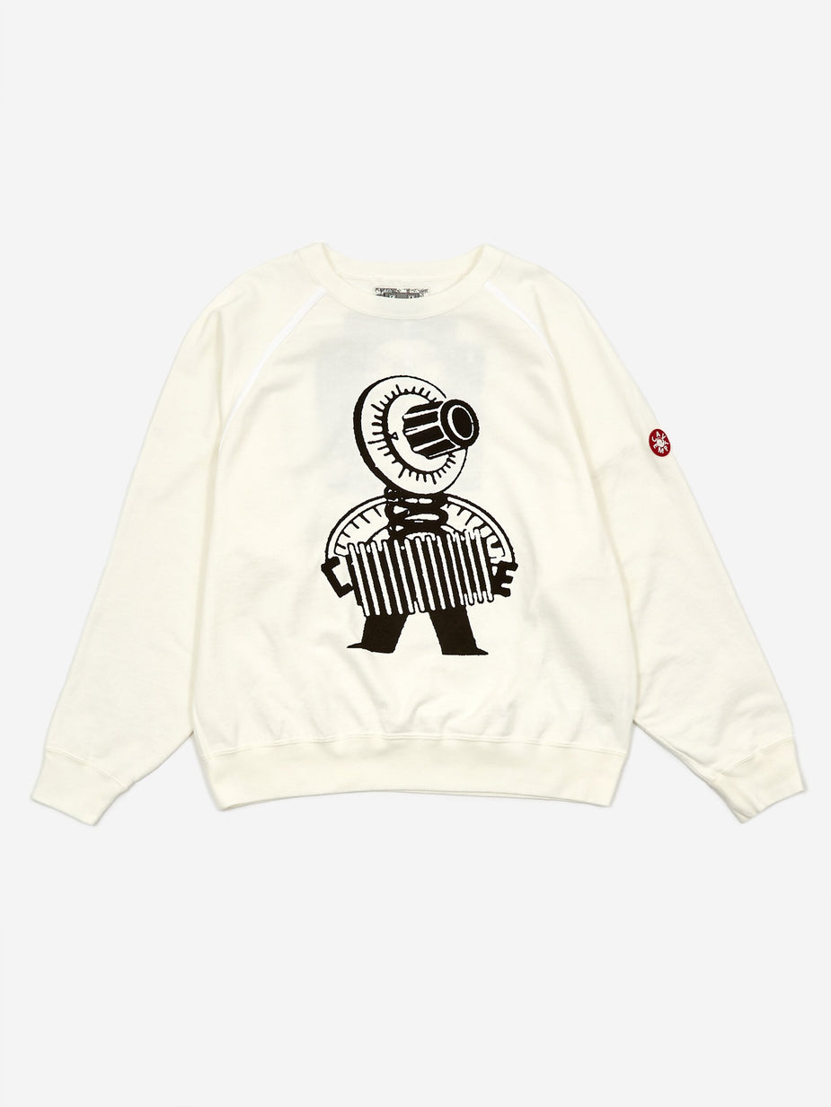 Cav Empt C.E Cav Empt MD Qcontroller Light Crewneck Sweatshirt - White - White