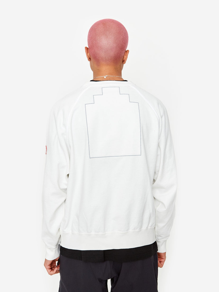 Cav Empt C.E Cav Empt MD Qcontroller Light Crewneck Sweatshirt - White - White