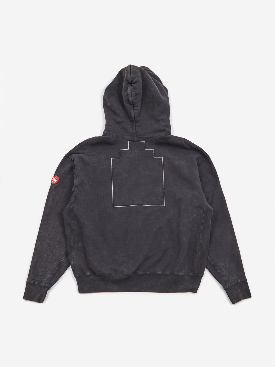 Cav Empt C.E Cav Empt Overdye Numbers Ziggurat Heavy Hoodie - Black - Black