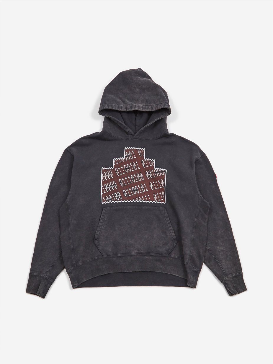 Cav Empt C.E Cav Empt Overdye Numbers Ziggurat Heavy Hoodie - Black - Black