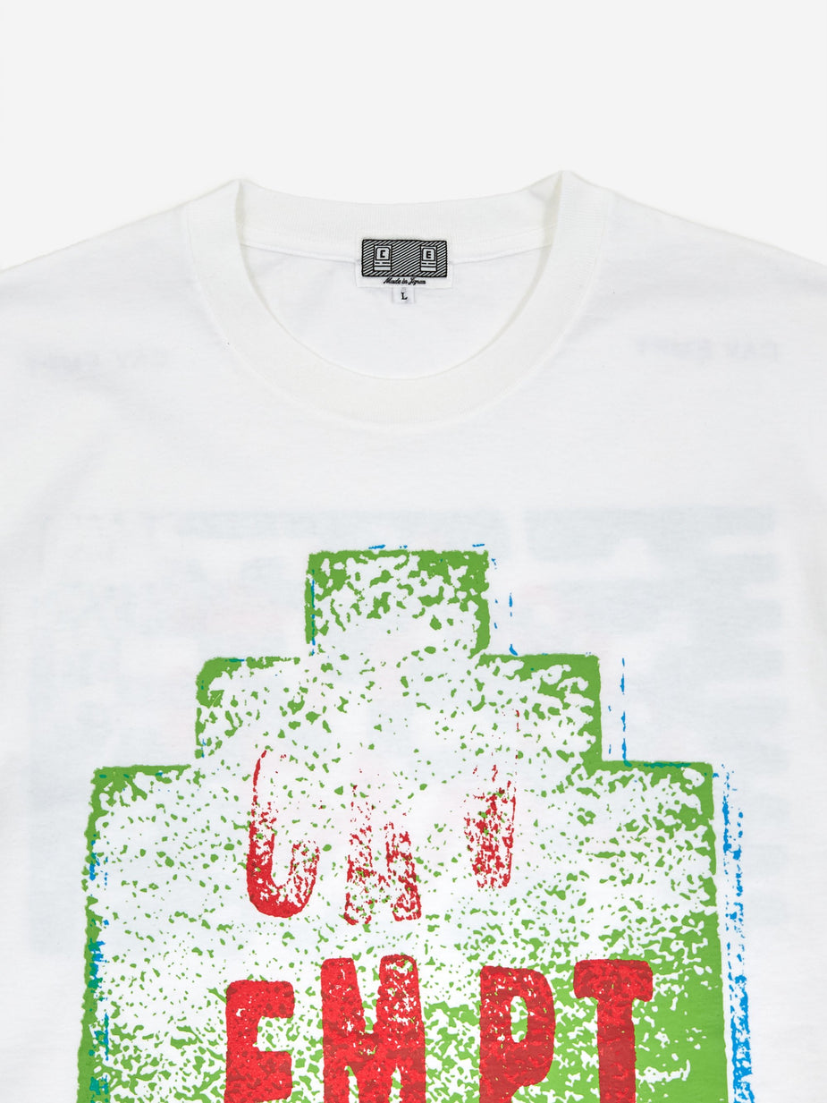 Cav Empt C.E Cav Empt Ziggurat Stamp T-Shirt - White - White