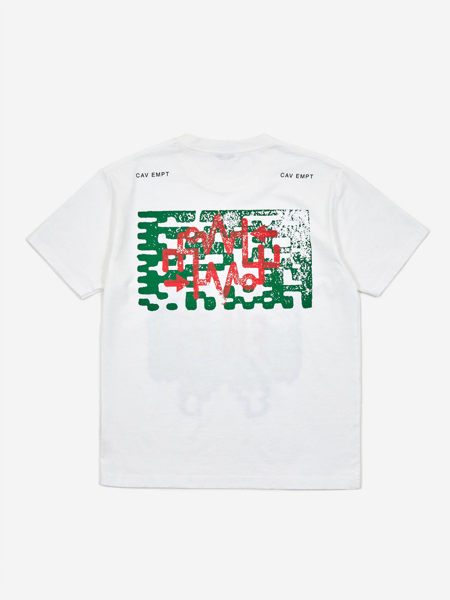 Cav Empt C.E Cav Empt Ziggurat Stamp T-Shirt - White - White