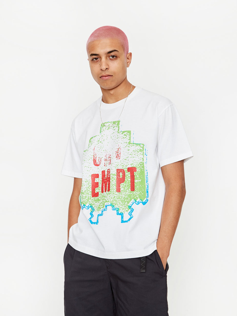 Cav Empt C.E Cav Empt Ziggurat Stamp T-Shirt - White - White