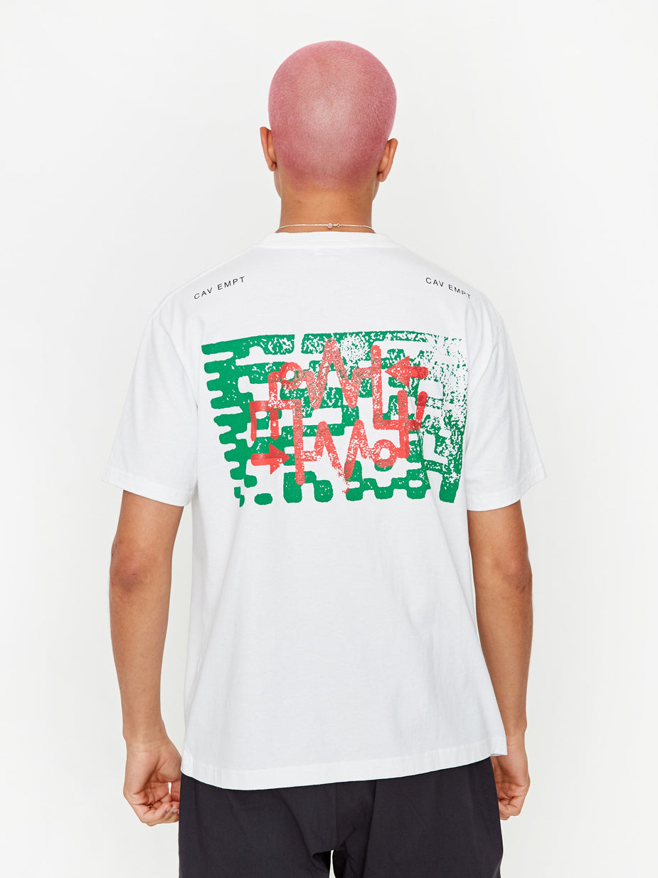 Cav Empt C.E Cav Empt Ziggurat Stamp T-Shirt - White - White