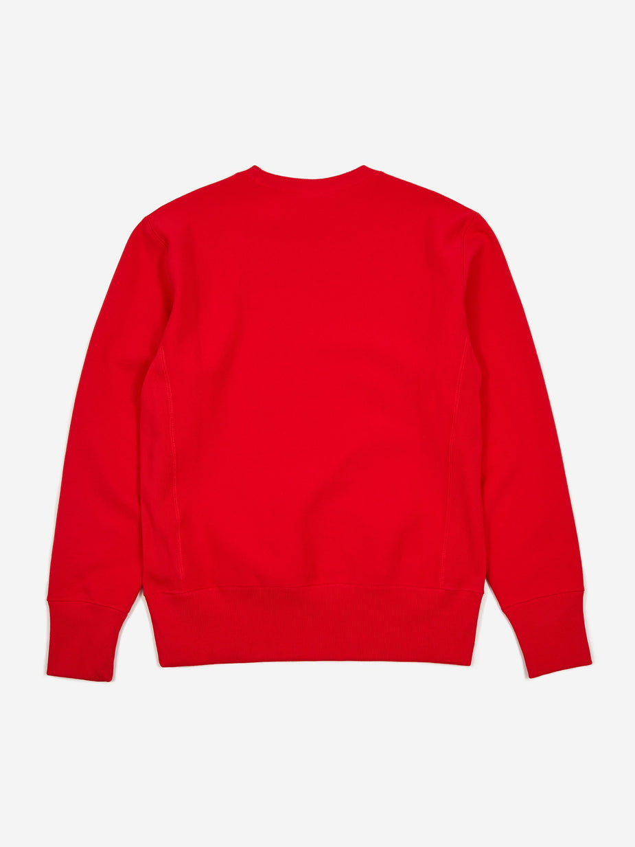 Champion Champion Reverse Weave Small Script Crewneck Sweatshirt - Red - Red