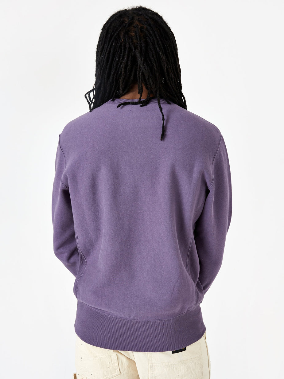 Champion Champion Reverse Weave Small Script Crewneck Sweatshirt - Purple - Purple