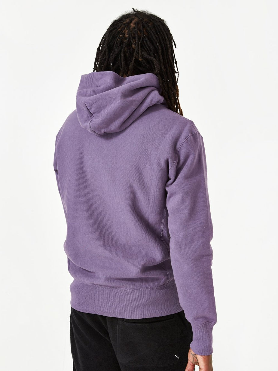 Champion Champion Reverse Weave Small Script Hooded Sweatshirt - Purple - Purple